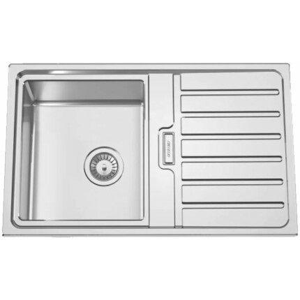 RODI FUSION 80 EXKLUSIV Egymedencés extra mély csepptálcás rozsdamentes mosogató - 80x50 cm