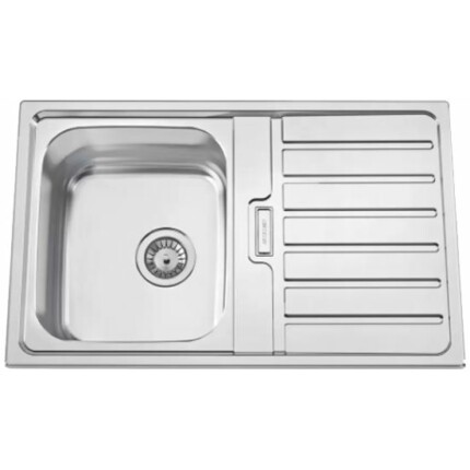 RODI URBAN-80 Extra mély egymedencés  csepptálcás rozsdamentes mosogató - 80x50 cm