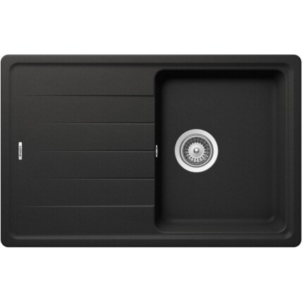 SCHOCK ELEMENT CRISTALITE D-100S egymedencés csepptálcás prémium mosogató - TÖBB SZÍNBEN - Nero