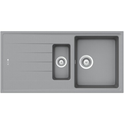 SCHOCK ELEMENT CRISTALITE D-150 egymedencés csepptálcás gyümölcsmosós prémium mosogató - TÖBB SZÍNBEN - Croma