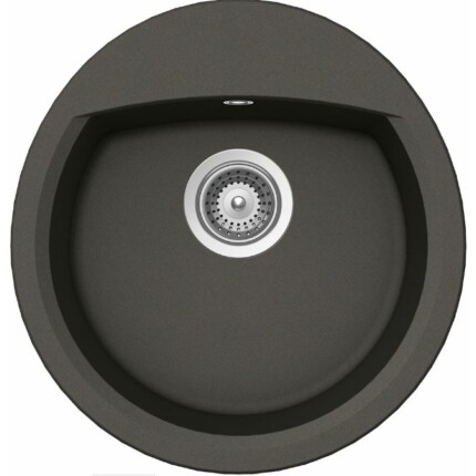 SCHOCK MANHATTAN CRISTALITE R-100 egymedencés kerek prémium mosogató - Asphalt