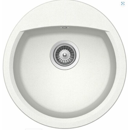 SCHOCK MANHATTAN CRISTALITE R-100 egymedencés kerek prémium mosogató - TÖBB SZÍNBEN - White