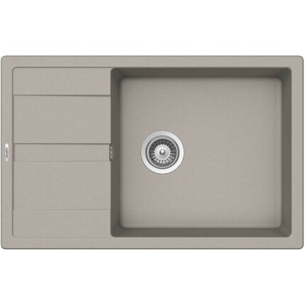 SCHOCK RONDA CRISTALITE D-100XL egymedencés csepptálcás prémium mosogató - Beton