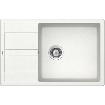 SCHOCK RONDA CRISTALITE D-100XL egymedencés csepptálcás prémium mosogató - White