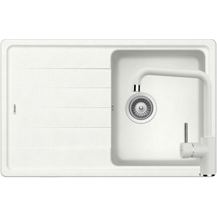 SCHOCK ELEMENT CRISTALITE D-100S prémium mosogató +  SCHOCK FONOS csaptelep SZETT - TÖBB SZÍNBEN - White