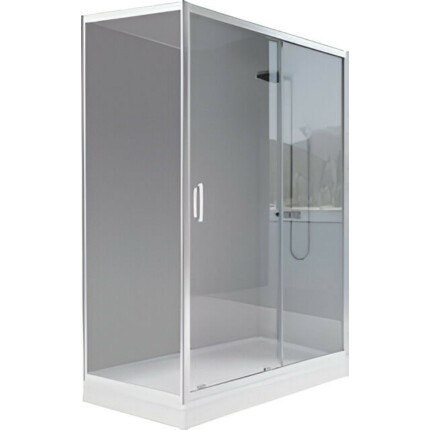 Viva AQUA TISA - ASZIMMETRIKUS zuhanykabin - 6 mm víztiszta vízlepergető üveg - 90 x 100 x 200 cm