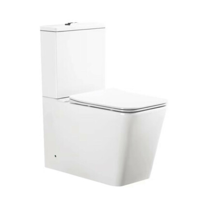 Viva ES QUADRO monoblokk WC - perem nélküli - WC ülőkével komplett - mély öblítésű