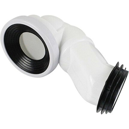 P-bekötőcső Viva ES monoblokkos WC-hez - ALSÓ bekötéshez - 90 / 110 mm