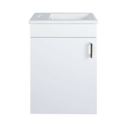 VivaStyle NIKA - fali függesztett - fürdőszobabútor CeraStyle 71100 mosdóval - BALOS - 42 x 24 cm