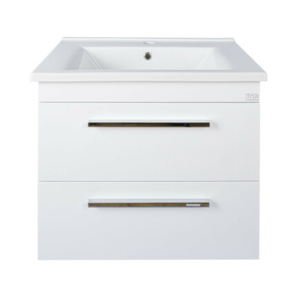 TMP VIVA 65 fali fürdőszobabútor - Sanovit ATRIA 9065 porcelán mosdóval - 65 x 45,5 cm