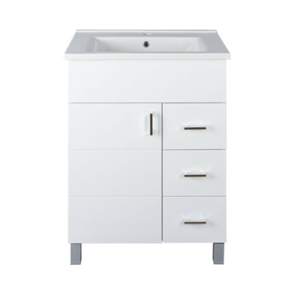 Viva STYLE Karina 65 lábon álló fürdőszobabútor 3 fiókos Sanovit ATRIA 9065 mosdóval 65 x 45,5 cm