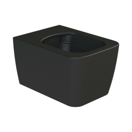 CeraStyle HERA fali WC - MATT FEKETE - rimless - perem nélküli - rejtett szerelésű