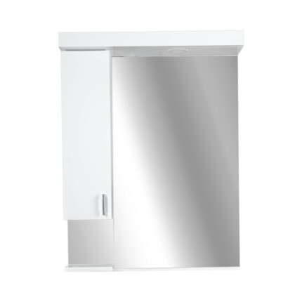 Viva STYLE Tükrös fürdőszobai szekrény LED világítással - BALOS szekrénnyel - 75 x 97 x 17 cm