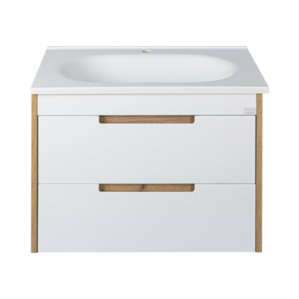 TMP GOLDY 75 fali fürdőszobabútor - öntött műmárvány mosdóval - 75 x 50 x 51 cm