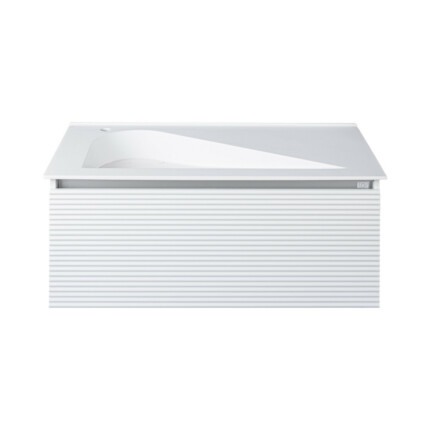 TMP TROYA100 fali fürdőszobabútor - Akrivit öntött műmárvány mosdóval - 100 x 48,5 cm