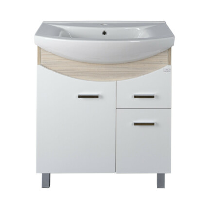 TMP ZX 65 - SONOMA - álló fürdőszobabútor - Sanovit ZENON - 6065 porcelán mosdóval - 65 x 47 cm