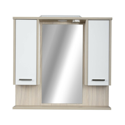TMP ZX - SONOMA - Tükrös fürdőszobai szekrény LED világítással - 85 x 80 cm