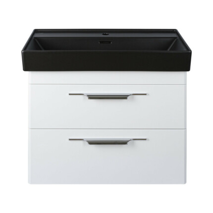 TMP LUX 100 fali fürdőszobabútor - CeraStyle SHARP FEKETE mosdóval - 100 x 48 cm