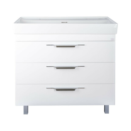 TMP TRIO 100D álló fürdőszobabútor - CeraStyle SHARP - 37600 DUPLA csaplyukas mosdóval - 100 x 48 cm
