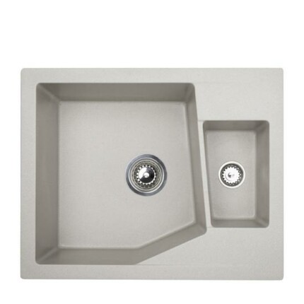 Linea M 1.5D Metalac Xgranit Gránit Mosogatótálca - Extra mély, Egymedencés, Szürke