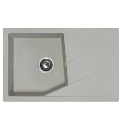 Linea Plus Metalac 188627 Gránit Mosogatótálca - Extra mély, Csepegtetőtálcás, Szürke