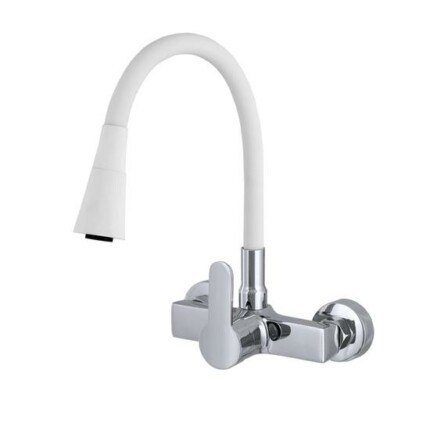 Gamma Flex 3000 Fali Mosogató Csaptelep - Rugalmas, Fehér