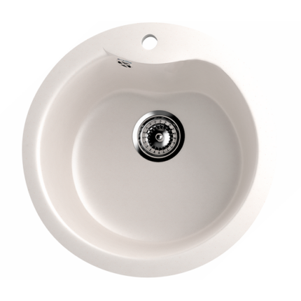 Ulgran U-102-331 Gránit Design Mosogatótálca - Egymedencés, Kerek, Homok