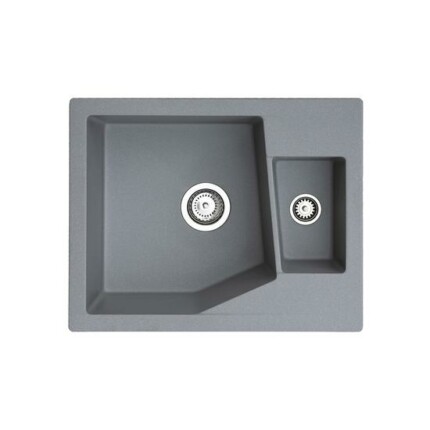 Linea M 1.5D Metalac Xgranit Gránit Mosogatótálca - Extra mély, Egymedencés, Grafit