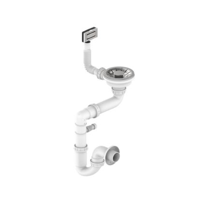 Gamma Egymedencés Szifon Acél Mosogatóhoz - Manuális, Inox