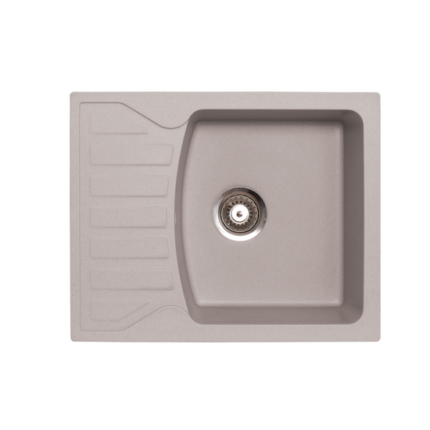Quadro M Metalac 144116 Gránit Mosogatótálca - Extra mély, Csepegtetőtálcás, Szürke