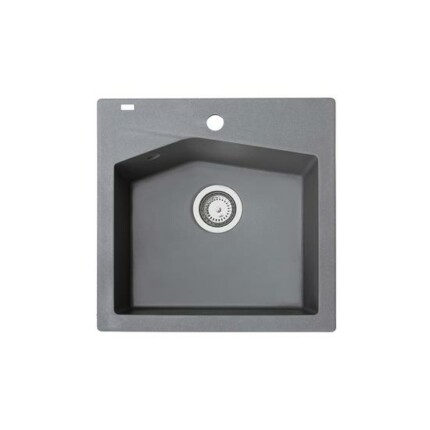 Linea 50 Metalac Xgranit Gránit Mosogatótálca - Extra mély, Egymedencés, Négyzet, Grafit