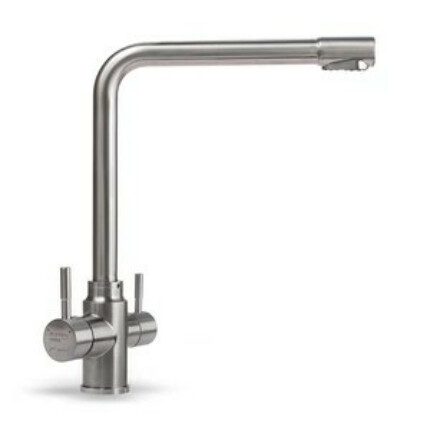 3 WAY víztisztítós csapelep, inox