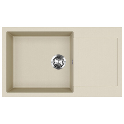 EVIDO Cubo XL 6S compact gránit mosogató, 860 x 500 mm, bézs