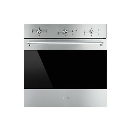 SMEG LÉGKEVERÉSES SÜTŐ, Classica design, 60 cm, analóg, inox