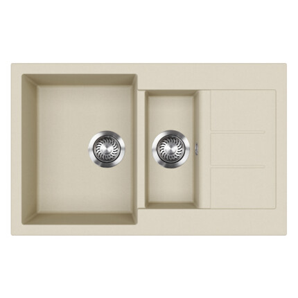 EVIDO Cubo 6S compact gránit mosogató800x500 bézs