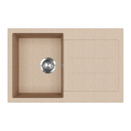 EVIDO Cubo 45S gránit mosogató, 780 x 500mm, avena