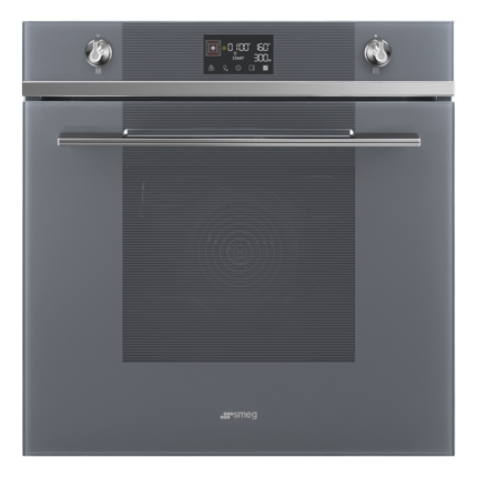SMEG KOMBINÁLT MIKROHULLÁMÚ SÜTŐ,Linea design, 11+1 funkció, LCD kijelző, ezüstszürke üveg