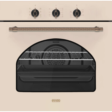 EVIDO RUSTIC-O 60C légkeveréses sütő, grill ,analóg,bézs/bronz