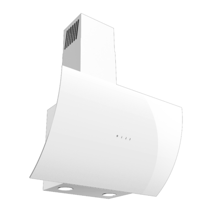 EVIDO CLIFF 60W vertikális páraelszívó,60cm, fehér üveg