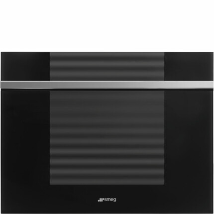 SMEG BEÉPÍTHETŐ BORHŰTŐ, Linea design, 45 cm, fordítható ajtó, fekete üveg