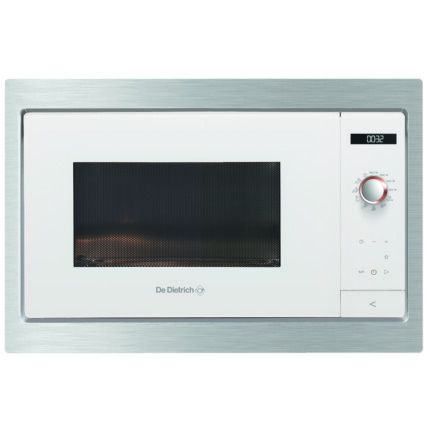 De Dietrich beépíthető mikrohullámú sütő, 26 l, 2 automatikus sütőfunkció, LCD kijelző, fehér