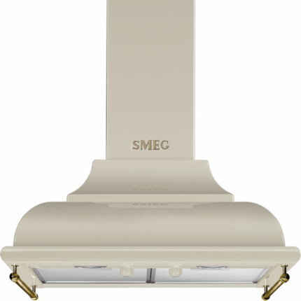 SMEG CORTINA design kürtős fali páraelszívó, 60 cm, bézs