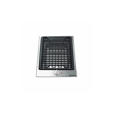 SMEG DOMINO GRILL FŐZŐLAP, Classic design, 31 cm, 1 főzőzóna, inox