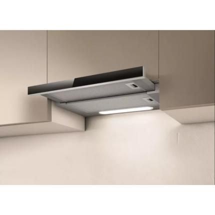 ELICA ELITE 14 LUX GRVT/A/60 teleszkópos páraelszívó, 60 cm, ezüst/fekete üveg front