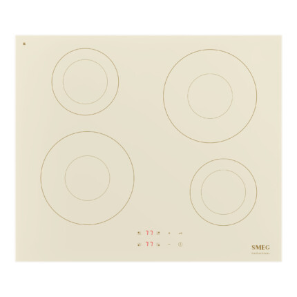 SMEG INDUKCIÓS FŐZŐLAP, Universal design, 60 cm, 4 főzőzóna, bézs 