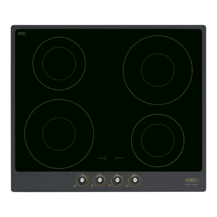 SMEG INDUKCIÓS FŐZŐLAP, Cortina design, 60 cm, 4 főzőzóna, antracit