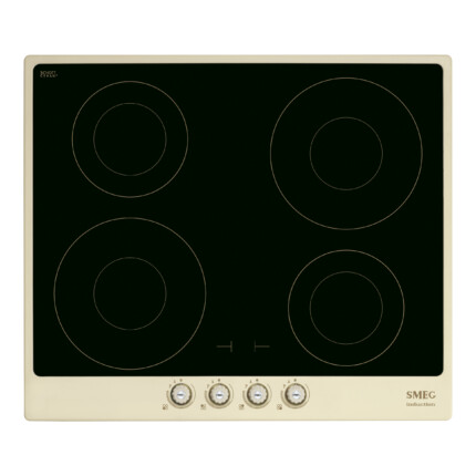 SMEG INDUKCIÓS FŐZŐLAP, Cortina design, 60 cm, 4 főzőzóna, bézs