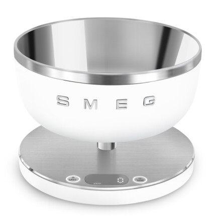 SMEG DIGITÁLIS KONYHAI MÉRLEG, Collezione design, matt fehér