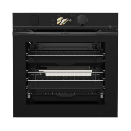 De Dietrich kombinált pirolitikus gőzsütő, 73 l, 19 funkció, 135 auto recept, TFT, infinite black