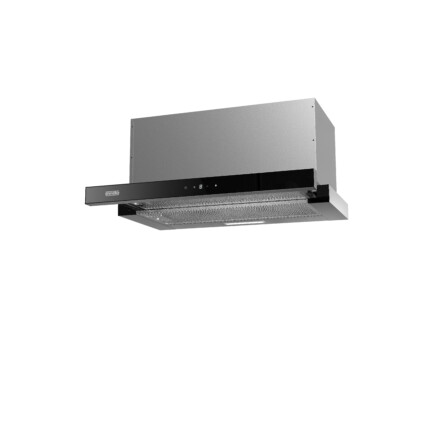 EVIDO SLIMLUX 50TC teleszkópos páraelszívó, 50 cm, érintőszenzor, fekete üveg/inox